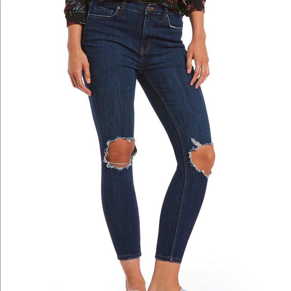 Free people busted knee jeans